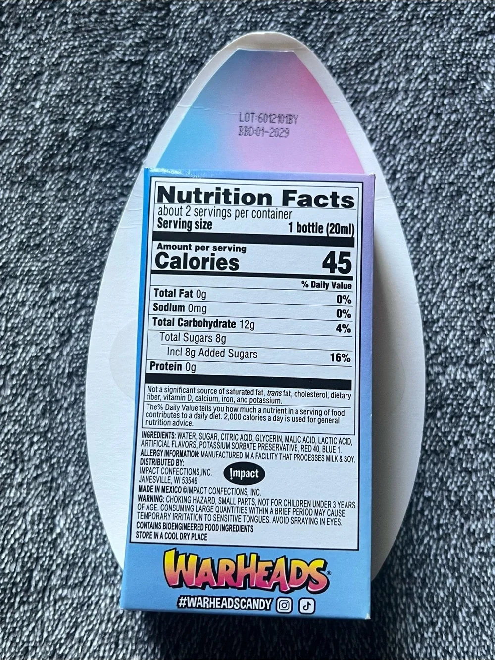 Super Sour Spray Candy 2-Pack — Pink & Blue